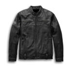 Harley Davidson Motorcycle Leather Black Jacket - Image 2