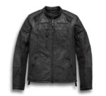 Harley Davidson Motorcycle Perforated Leather Jacket - Image 2