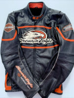 Harley Davidson Raceway Screamin Eagle Leather Jacket