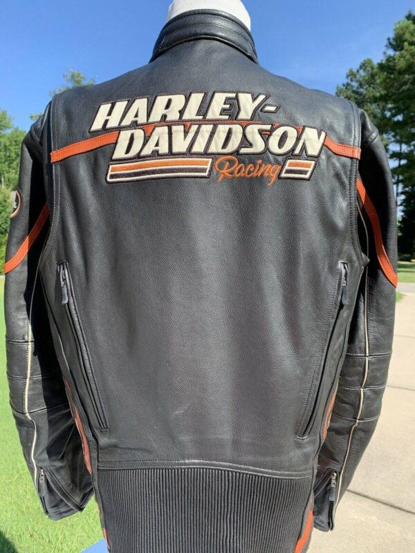 Harley Davidson Raceway Screamin Eagle Leather Jacket - Image 2