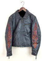 Harley Davidson Ride Free Flame Leather Jacket - Image 2