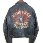 Harley Davidson Ride Free Flame Leather Jacket