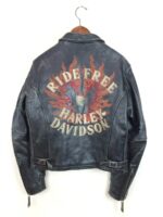Harley Davidson Ride Free Flame Leather Jacket
