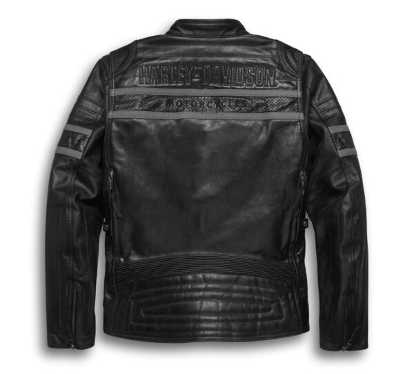 Harley Davidson Riding Black Leather Jacket - Image 2