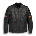 Harley Davidson Riding Leather Black Jacket