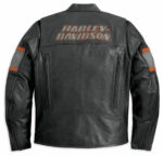 Harley Davidson Screaming Eagle Motorcycle Leather Jacket - Image 2