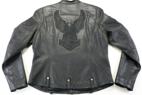 Harley Davidson Shadow City Eagle Leather Jacket - Image 3