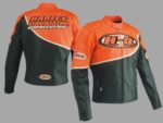Harley Davidson Speed Black Orange Racing Leather Jacket