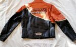 Harley Davidson Speed Black Orange Racing Leather Jacket - Image 3