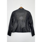 Harley Davidson Studded Black Leather Jacket
