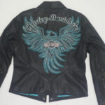 Harley Davidson Turquoise Eagle Arabelle Leather Jacket
