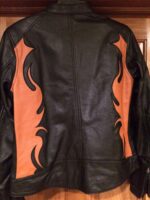 Harley Davidson Wild Flames Black Leather Jacket - Image 2