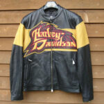 Harley Davidson Yellow Black Wildcard Riding Jacket