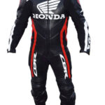 Honda Motorcycle Racing Sports Leather Suit