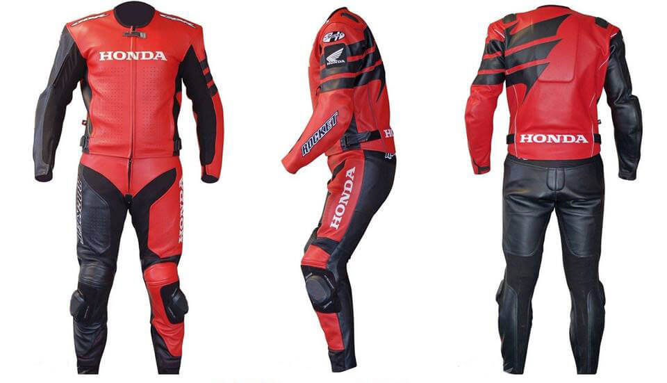 Honda-Red-and-Black-Motorcycle-Racing-Leather-Suit-1.jpg Honda Red and Black Motorcycle Racing Leather Suit - Image 1