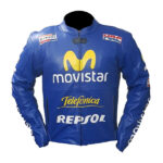 Honda Repsol Movistar Motorcycle Leather Jacket