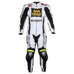 Honda San Carlo Motorcycle Leather Suit With Safety Pad