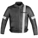 Biker Leather Jacket with Armor