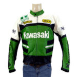 Kawasaki Green Motorcycle Leather Jacket