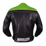 Kawasaki Ninja Theme Motorcycle Leather Jacket - Image 3