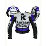 Kawasaki Racing Motorcycle Leather Jacket