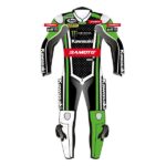 Kawasaki Racing Team Motorcycle Leather Suit