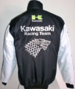 Kawasaki White And Black Wind Breaker Jacket - Image 2
