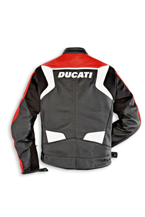Men's Ducati Stylish Leather Motorcycle Jacket - Image 2