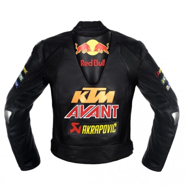 Men's Red bull KTM Motorcycle Racing Leather Jacket - Image 2