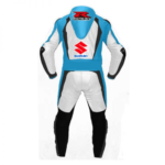 Men’s Suzuki Motorcycle Racing Leather Motogp Suit - Image 2