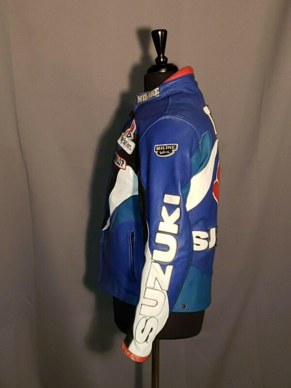 Miline Team Suzuki Playstation Dunlop Motorcycle Jacket - Image 3