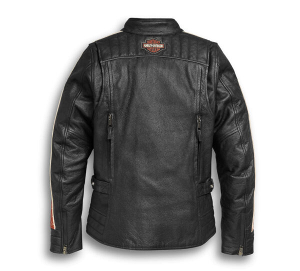 Motorcycle Black Harley Davidson Leather Jacket - Image 2