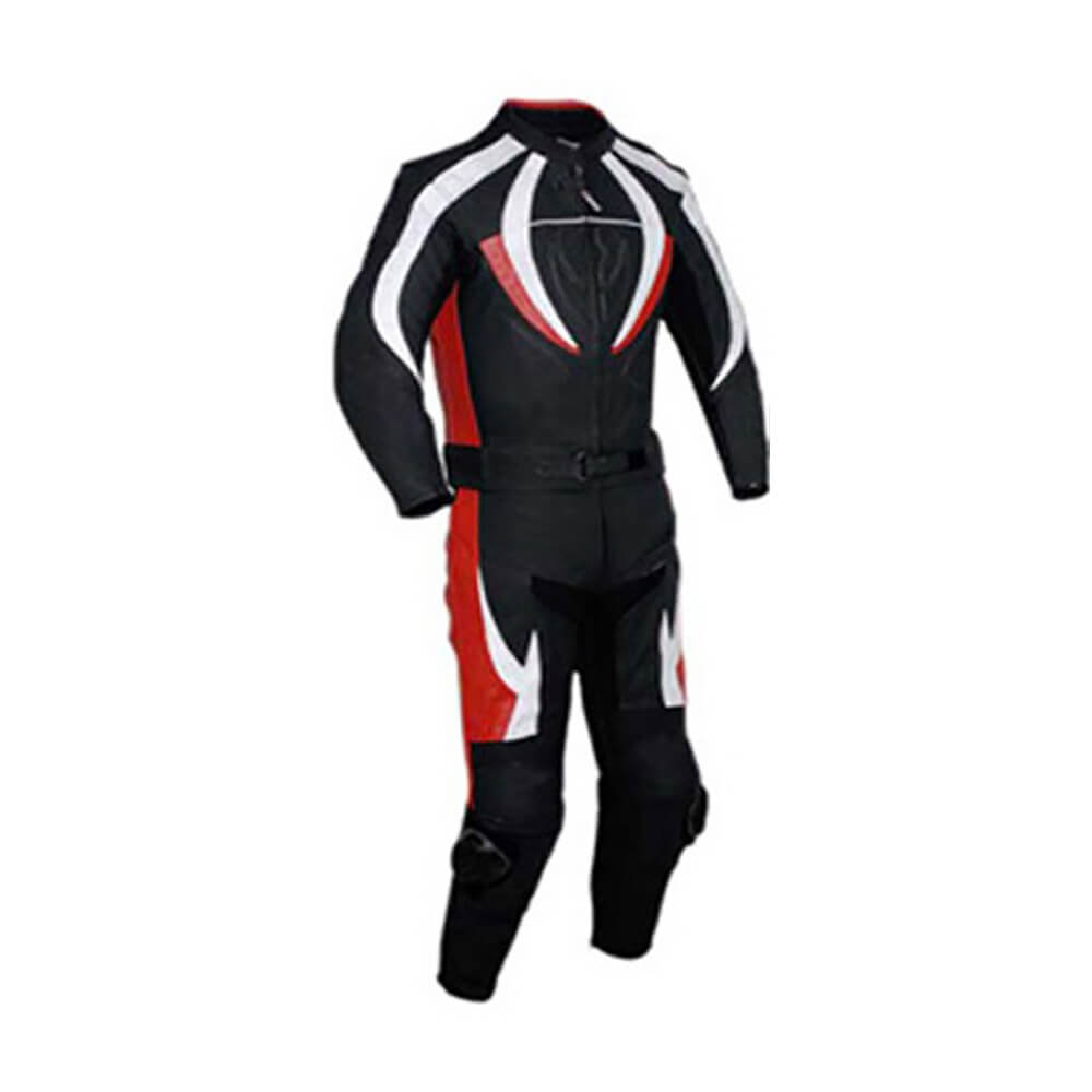 Motorcycle-Black-Red-and-White-Racing-Leather-Suit-2.jpg Motorcycle Black, Red and White Racing Leather Suit - Image 1