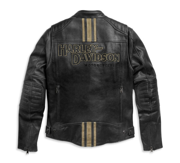 Motorcycle Harley Davidson Leather Jacket in Black - Image 2