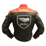Men Buell Motorcycle Leather Jacket - Image 2