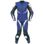New Blue Motorcycle Sports Racing Leather Suit