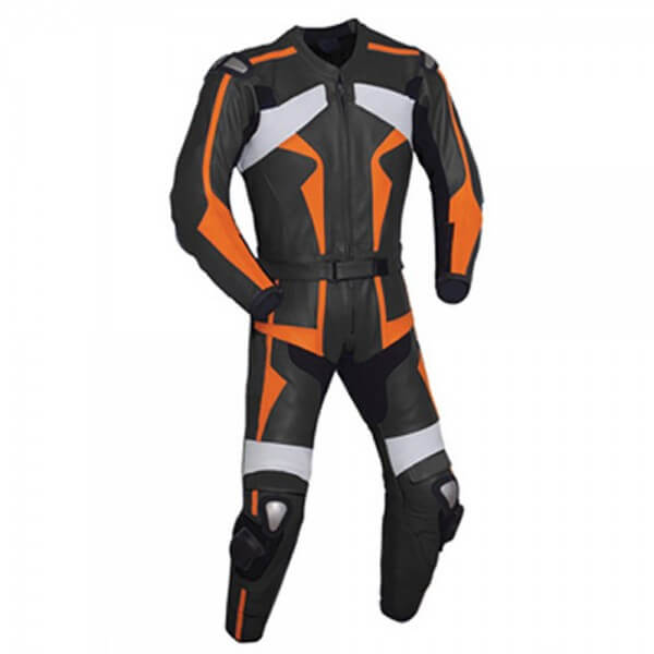 Orange-Black-Motorcycle-Racing-Leather-Suit.jpg Orange & Black Motorcycle Racing Leather Suit - Image 1