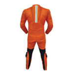 Orange Motorcycle Sports Racing Leather Suit - Image 2