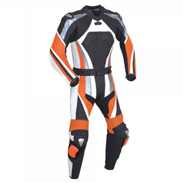 Orange-and-Black-Motorcycle-Racing-Leather-Suit.jpg Orange and Black Motorcycle Racing Leather Suit - Image 1