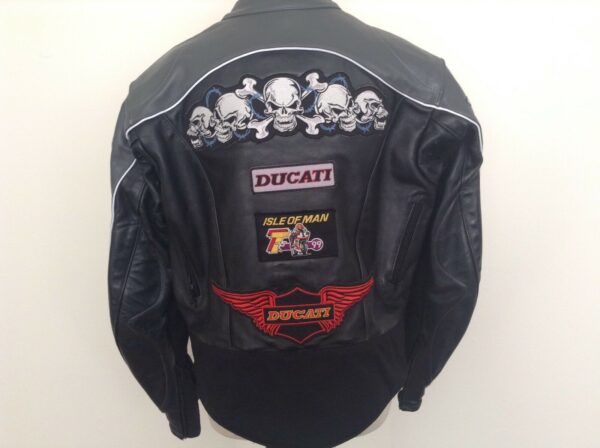 Rare Vintage Vanson Buell Ducati Leather Motorcycle Jacket - Image 2