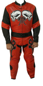 Red Moon Motorcycle Racing Leather Suit - Image 2