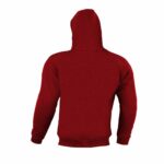 Red Motorcycle Hooded Jacket With Safety Pads - Image 2