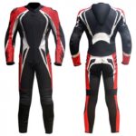 Red&Black Motorcycle Racing Leather Suit