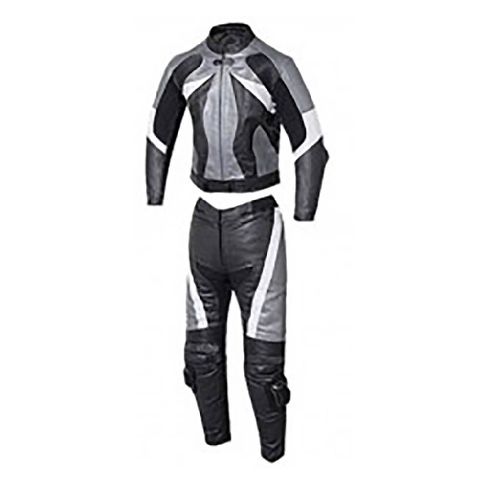 Silver-and-Black-Motorcycle-Racing-Leather-Suit-2.jpg Silver and Black Motorcycle Racing Leather Suit - Image 1