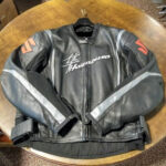 Suzuki Black Hayabusa Motorcycle Leather Jacket