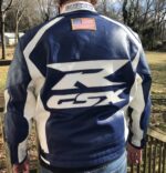 Suzuki GSXR Dunlap 18 Motorcycle Leather Jacket - Image 2