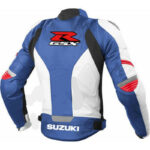 Suzuki  Blue And White GSXR Motorcycle Jacket - Image 2