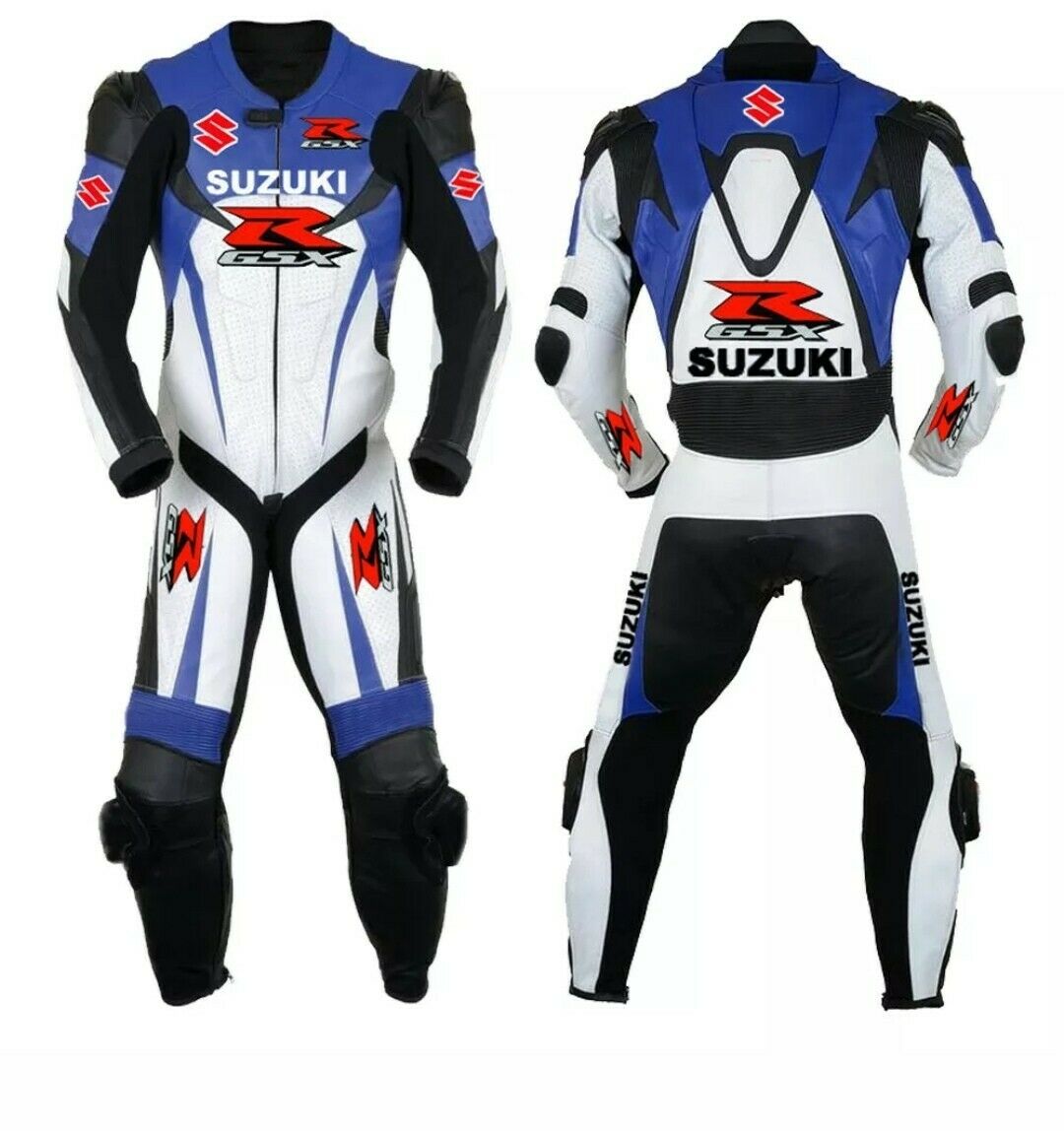 Suzuki-GSXR-Motorcycle-Leather-Suit-Ce-Approved.jpg Suzuki GSXR Motorcycle Leather Suit Ce Approved - Image 1