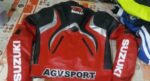 Suzuki GSXR Red Black Motorcycle Racing Jacket - Image 2