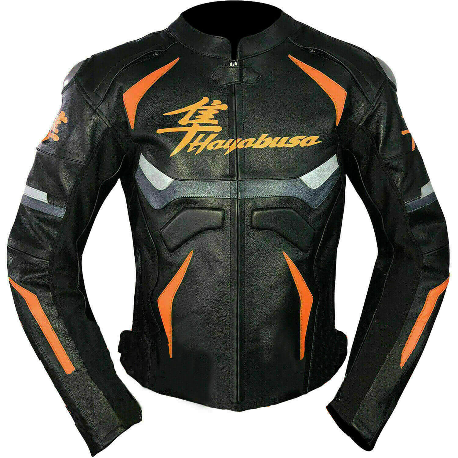 Suzuki-Hayabusa-Black-Motorcycle-Leather-Jacket.jpg Suzuki Hayabusa Black Motorcycle Leather Jacket - Image 1
